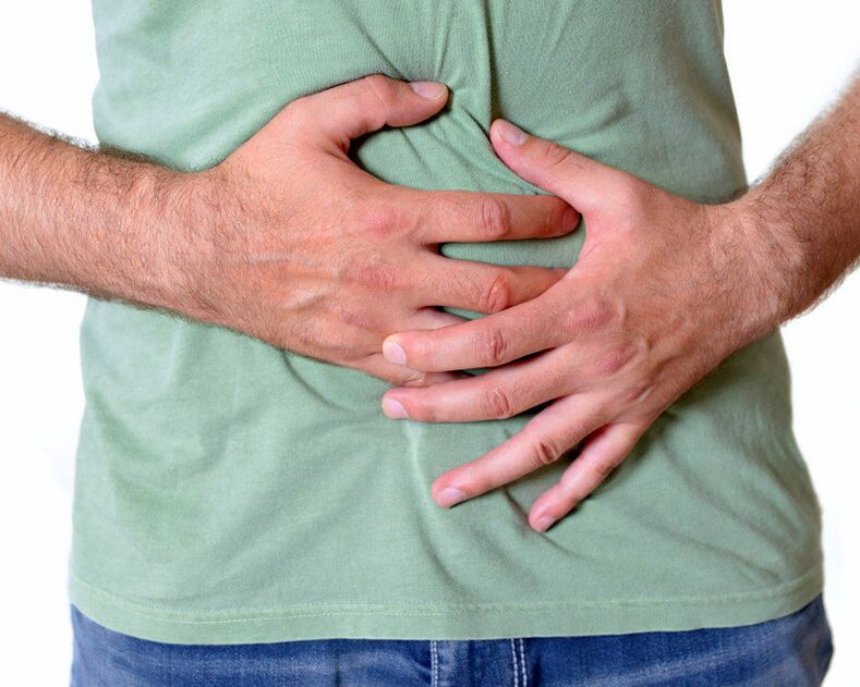 The worms can live in the intestines and cause pain in the abdominal area.